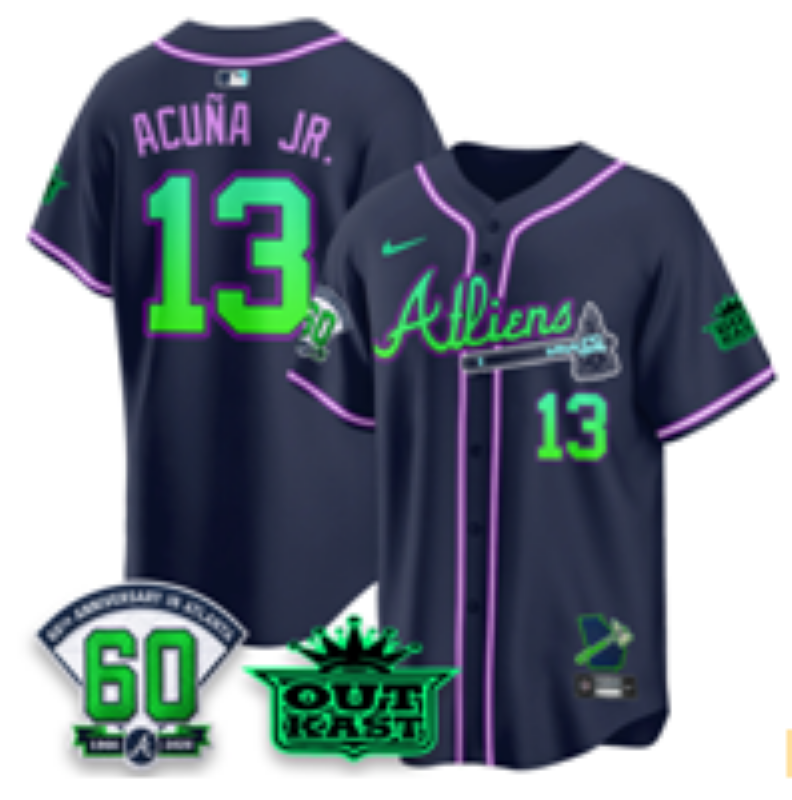 men 2026 Atlanta Braves #13 Acuna Jr blue Game Nike MLB Jersey 072706->atlanta braves->MLB Jersey